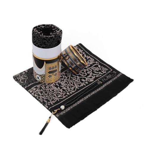 Tapete de oración FURKAN con caja cilíndrica negra miniatura 4