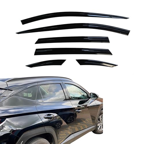 AUTO CLOVER Wind Deflectors Set for Hyundai Tucson 2021+ (6 pieces)