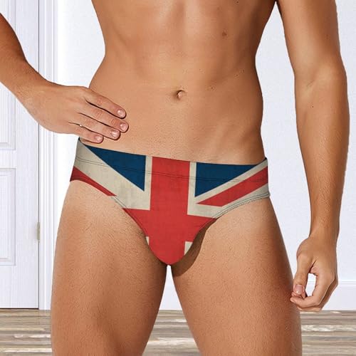 Vintage British Flag Men's Swim Briefs Low Waist Bikini Swimsuit Underwear Beach Swimwear4