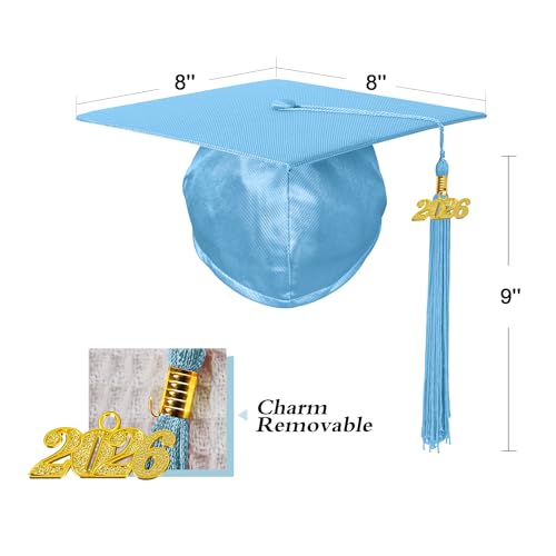Image of Shiny Preschool Kindergarten Graduation Cap Gown Set for Kids With 2026 2025 Tassel Charm