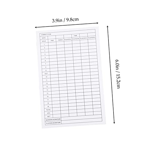 Score Card Golf Yardage Book Golf Scorecard Holder miniatura 2