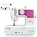 Produktbild Mini Nähmaschine mit 12 Eingebauten Stichmuster, Tragbare Nähmaschine für Anfänger/Nähbegeisterte, Doppelfaden, Doppeldrehzahl, Haushaltsnähmaschine