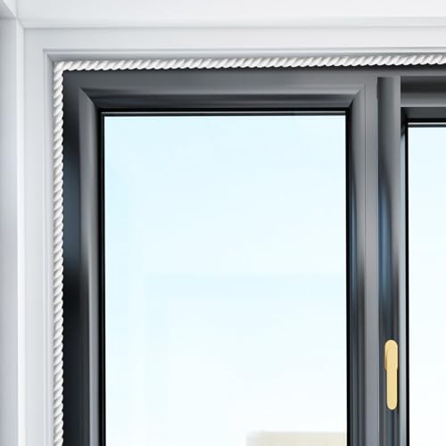 Healvian Guarnição De Parede Com Acabamento De Moldagem Flexível Linhas De Parede Decorativas Pegajo