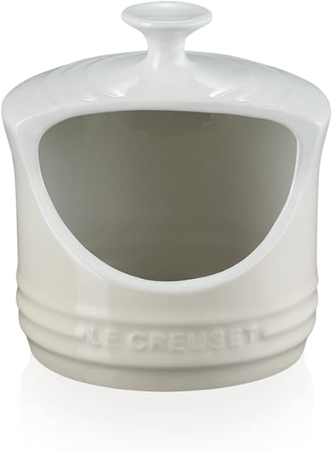 Le Creuset Enamelled Stoneware Salt Pig, 0.3 Litres, Meringue, 80811107160005