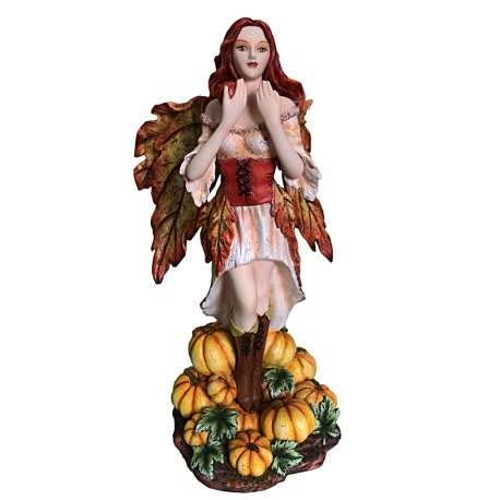 Figurine Fée Citrouille Monde Féérique de 24cm pour collection