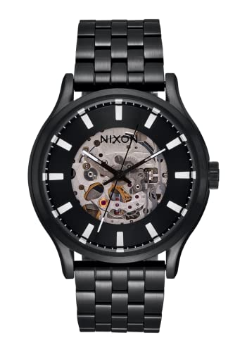 NIXON Spectra A1323 - Black/Black - 100M Water Resistant Unisex Automatic Fashion Watch (40mm Watch Face, 20mm-18mm Stainless St