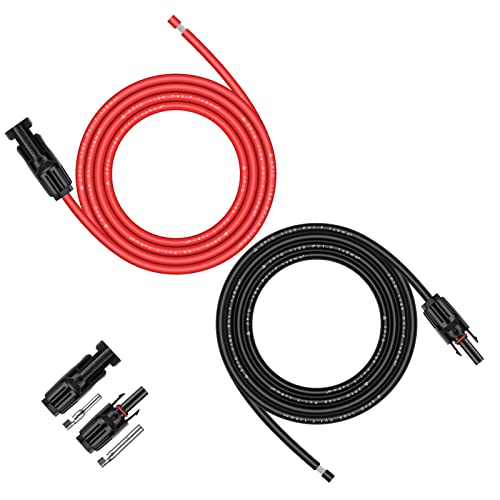 iGreely Solar Panel Extension Cable - 10 Feet 10AWG(6mm²) Solar Extension Cable with Female and...