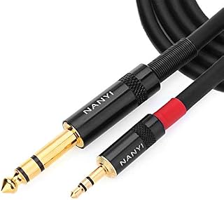NANYI 3.5mm (1/8 Inch) TRS Male to 6.35mm (1/4 Inch) TRS Male Audio
