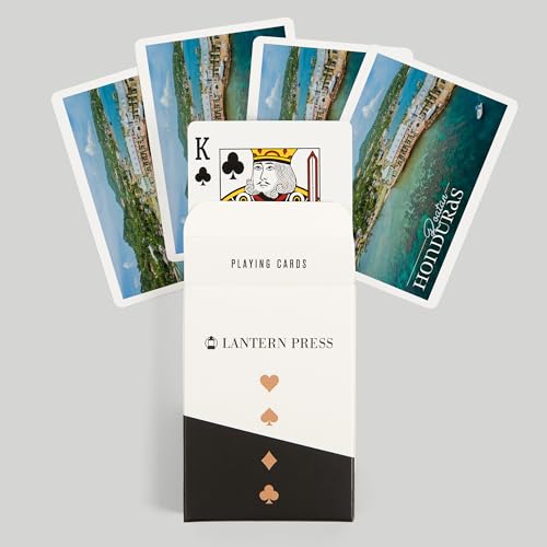 Lantern Press Naipes Roatan Honduras Póker 52 Cartas miniatura 6