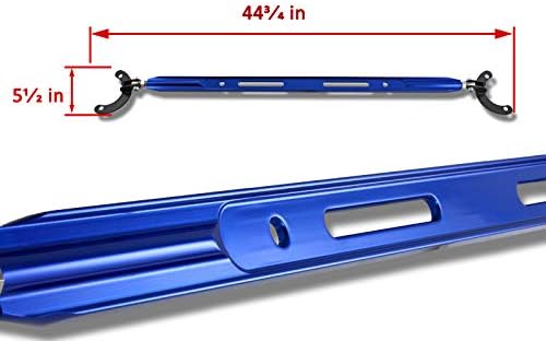 EPARTS Blue Sports Racing T-6061 Aluminum Rear Upper Strut Bar Tower Brace Stabilizer Towering Tie Bar Compatible with 2001-2005 Honda Civic
