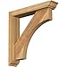 Ekena Millwork BKT0402X20X20WTL01RWR Westlake Traditional Rough Sawn Bracket w/Offset Brace, Western Red Cedar