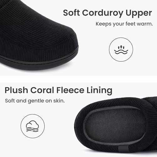 Image of RockDove Men's Ribco Corduroy Slip-On House Slipper