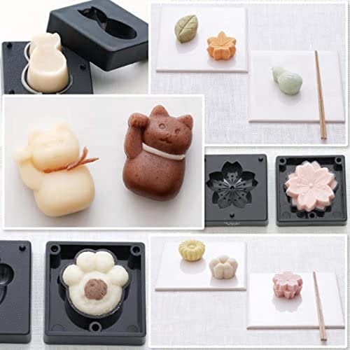 Moule à bonbons japonais Comolife à empreintes florales nettes pour wagashi fait maison