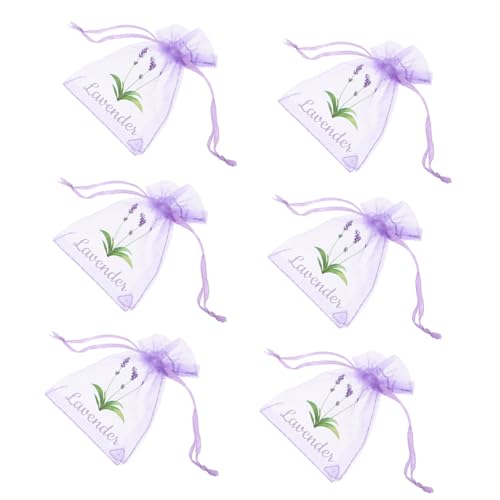 Bolsitas de organza IMIKEYA 20 unidades lavanda miniatura 1
