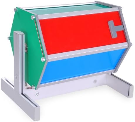 NEW Portable 9"x11" Aluminum Rotating Bingo Raffle Drum Spinning Ticket Mixer