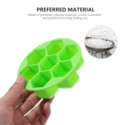 Molde de silicona para cubitos de hielo 2 piezas con tapa miniatura 6