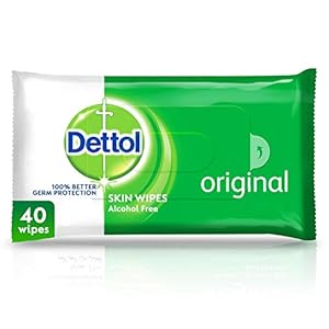 Dettol Original Antibacterial Skin and Surface Wipes 40 Count