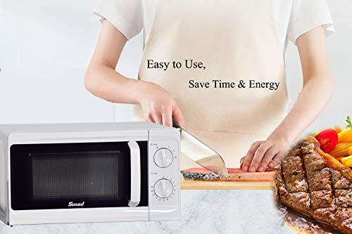 Smad Microwave Ovens 700W 17L, Small White Microwave with 6 Power Levels, Manual Control, Function Defrost, Easy Clean, SMAD-70 DMD - Image 5