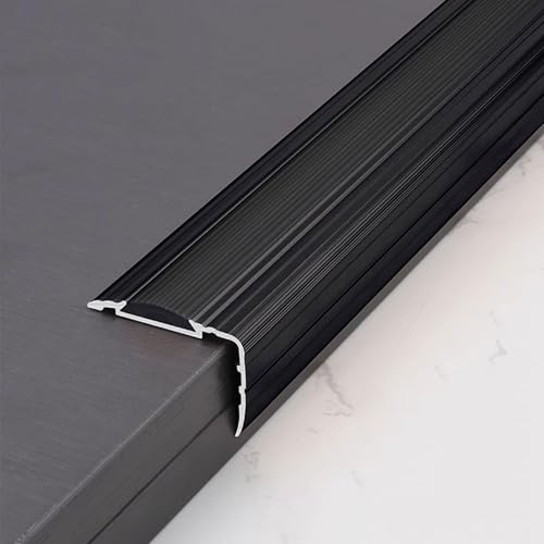 �A���~��L���^�K�i������ �����R�[�i�[�J�o�[ �g�����W�V�����X�g���b�v ����~�߃X�e�b�v �K�i�G�b�W�J�o�[ �����E���O�K�i�p ���փ|�[�`(Black,135cm/53in)