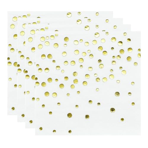 Servilletas de papel con lunares para celebraciones que solucionan la decoración de mesas de bodas