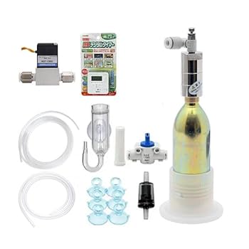 チャームオリジナル CO2フルセット 新瓶5本 CO2フルセット チャームオリジナルコンパクトレギュレーター C