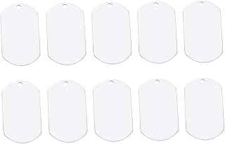 10pcs Aluminum PET Id Tags