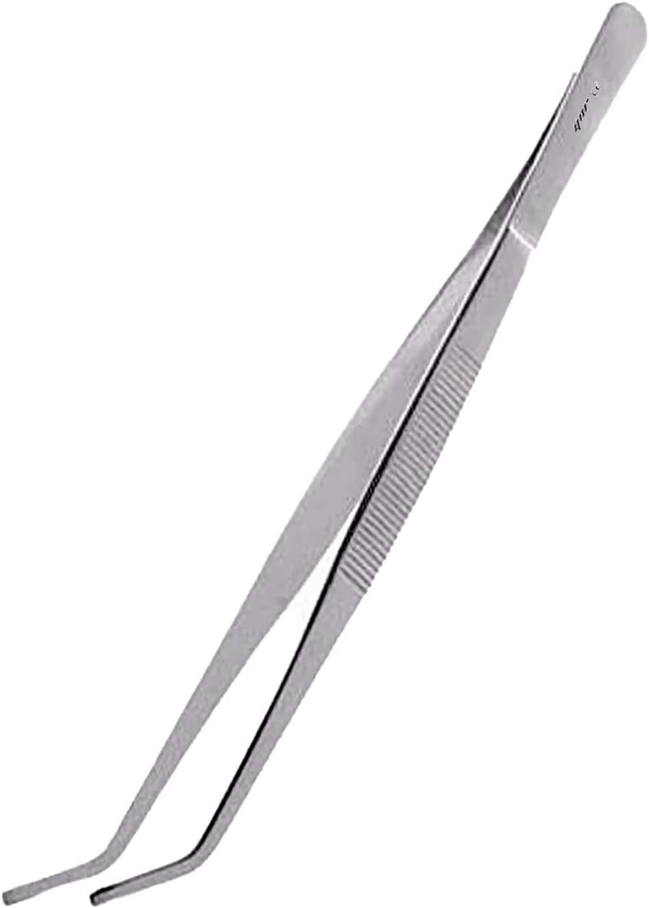 YNR Reptiles Feeding Tongs Tweezers Hospitals Aquarium Fish Tank Tools Aquatic Metal Stainless Steel (Curved, 24 Inches)
