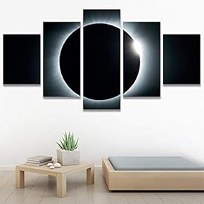 SIGNWIN 5 Panel Canvas Wall Art Astronomy &...
