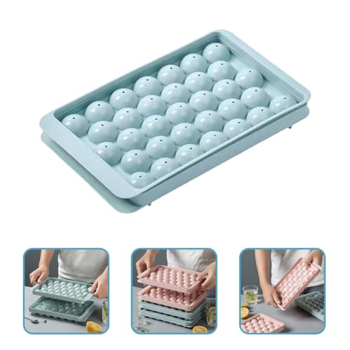 Molde para Esferas de Hielo Azul 3 Piezas con Tapa miniatura 6
