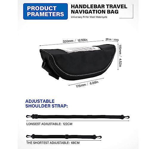Bolsa impermeable para manillar de motocicleta Tenere 700 2019-2024 miniatura 7