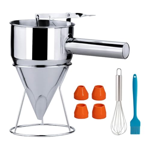 Dispensador de masa de acero inoxidable duradero con sistema de embudo pulido