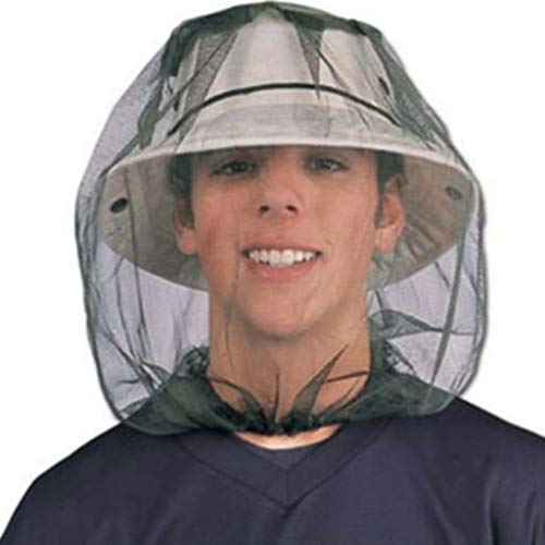 ToDIDAF Outdoor Head Face Protector Hat Cap Collapsible Mosquito Net Cloth Travel Camping for Bee Insect Mosquito Net Mesh Headgear