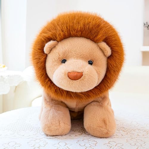 Image of Tickles Cute Lion Soft Stuffed Plush Animal Toy for Kids Boys & Girls Birthday Gift (Color: Brown Size: 30 cm)