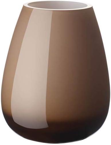 Villeroy & Boch - Rose Garden Home Vase/Hurricane Lamp, 17 cm, Crystal Glass, Pink, Capacity 2,750 ml