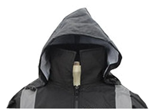 Image of First Class High Visibility Water Resistant Raincoat Jacket and Pant With Reflective Stripes