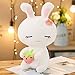 HUOQILIN Little Rabbit Plüsch Rosa, Weiß, Grün, Lila Kissen Mit Weichen Kissen Gefüllt Und Schöne Mini-Simulation Spielzeug (Color : 2, Size : 50cm)