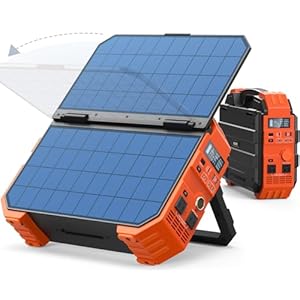 BLAVOR Portable Power Station 1600W (Peak 3200W), Built-in Solar Panel, 1024Wh LiFePO4 Battery, 100W USB-C Fast Charge, Solar Generator for Home Backup, Camping, Power Outages & RV