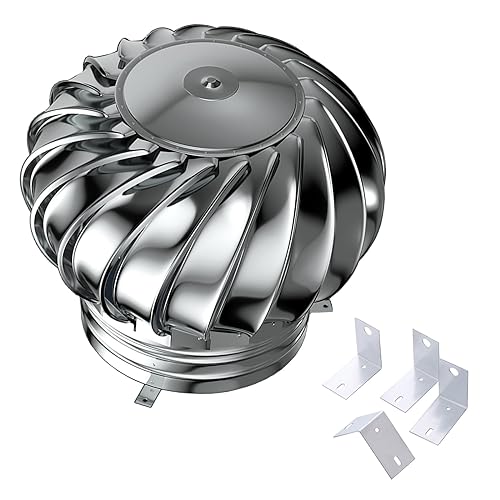 Turbina De Ventilación De Techo De Acero Inoxidable con Aspas Y Controlador para Carga De Baterías Domésticas, Kits De Generadores Eólicos Verticales Y Horizontales, Ventilador De Tapa De Ch