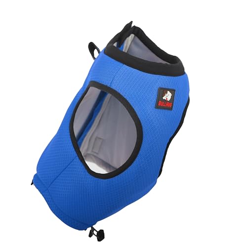 BullHug All-Weather Dog Vest – 2-in-1 Cooling & Warming Jacket for Bulldogs, French Bulldogs & Pugs – Adjustable, No-Choke Fit, Lightweight, Breathable & Windproof for All Seasons (Sky Blue, Medium) - Image 3