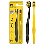 TWICE Soft Stadium Bristle Toothbrush – Innovative 3-Tier Soft Bristles That Helps Remove Plaque by Hugging to Teeth & Gums for a Deep Clean, 2 Count
