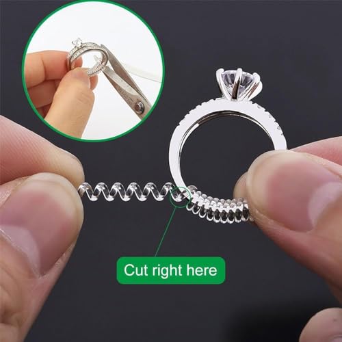 Image of Assorted Sizes Invisible Ring Sizer - Multi‑Size Transparent Adjusters, 1‑Piece Set of 4 for Loose Bands