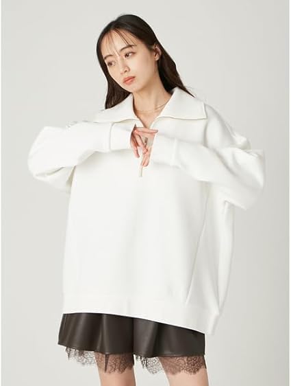Amazon.co.jp: [フレイ アイディー] ハーフジップアッププルオーバー