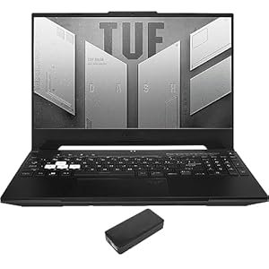 ASUS TUF Dash FX517ZR Gaming Laptop (Intel i7-12650H 10-Core, 64GB DDR5 4800MHz RAM, 2x8TB PCIe SSD RAID 0 (16TB), RTX 3070, 15.6″ 144 Hz Full HD (1920×1080), WiFi, Win 11 Pro) with USB-C Dock