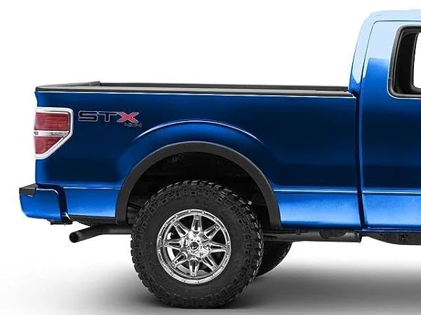 Maple4x4 2009-2014 Compatible with Ford F-150 Factory Style OEM Design (Excludes All Flareside Models) Fender Flares | Black, Set of 4- OE102 by Maple4x4 - Image 2