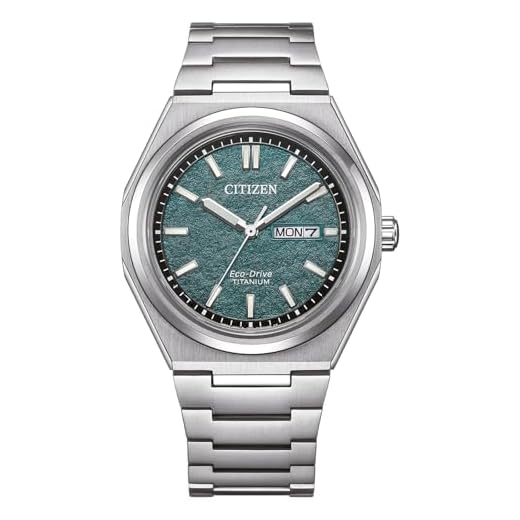 Citizen Men's Analogue Japanese Quartz Watch with Titanium Strap AW0130-85XE, Silver, bracelet