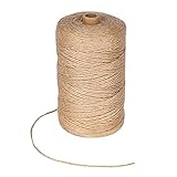 【Mehrere einzigartige Verwendungen】 Unser Juteseil eignet sich für verschiedene Szenarien. Es kann verwendet werden, um Gläser, Flaschen und Gläser, schöne und praktische Geschenkverpackungen, Geschenkanhänger-Lanyards, DIY-Kunsthandwerk oder gebündelte Partygeschenke zu umwickeln. Und kann handgemachte rustikale Dekorationen für Hochzeiten, Geburtstage, Weihnachten, Büros, Gartenarbeit und mehr herstellen!