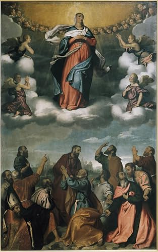 Peinture sur toile l'Assomption de la Vierge pour décorer une chambre