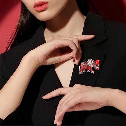 elephant brooch. Elephant jewelry, enamel rhinestone brooch for girls, animal brooch3