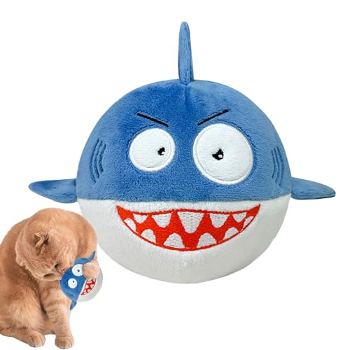 Pelota chirriante para perros,Bolas chirriantes para perros | Juguetes para la dentición con bolas chirriantes con de animales de dibujos animados de felpa | Suministros de entrenamiento interactivos,
