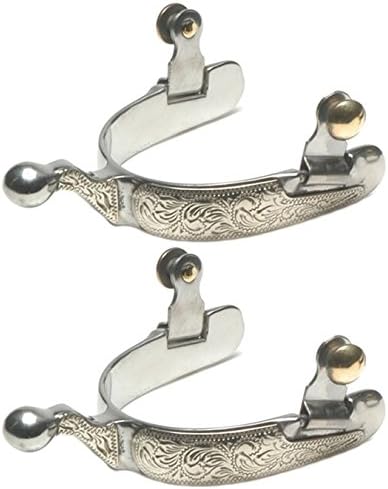 Jacks Imports Stainless Steel Engraved Show Spurs